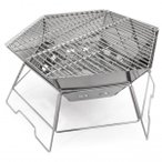 Origin Outdoors - Grill- Und Feuerschale Hexagon - Grill stainless steel