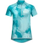 JACK WOLFSKIN Damen Shirt TOURER HALFZIP PRINT T W, Größe XXL in Blau