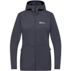 JACK WOLFSKIN Damen Funktionsjacke FELDBERG HOODY W, Größe S in Grau