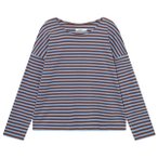 DEDICATED - Women's Top Humledal Stripes - Longsleeve Gr XS grau