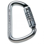 C.A.M.P. - Steel D - Stahlkarabiner grau/schwarz