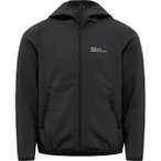 JACK WOLFSKIN Kinder Funktionsjacke FOURWINDS JACKET KIDS, Größe 128 in Schwar