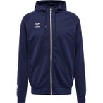 HUMMEL Herren Sweatshirt hmlMOVE GRID COTTON ZIP HOODIE, Größe M in Blau