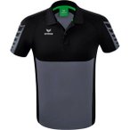 ERIMA Herren Six Wings Poloshirt, Größe M in Schwarz