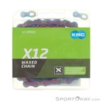 KMC X12 Aurora Waxed 126 Gl. 12-fach Kette-Lila-One Size