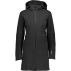 CMP Damen Funktionsjacke Kapuzen Softshellmantel, Größe 52 in Schwarz