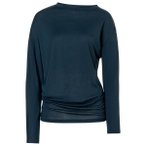 super.natural - Women's Yoga Loose L/S - Merinoshirt Gr L blau