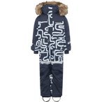 Didriksons Bjärven 2 Schneeanzug Kinder  Overalls blau Größe 90 Skifahren | R