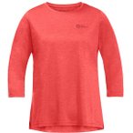 JACK WOLFSKIN Damen Shirt CROSSTRAIL 3/4 T W, Größe XL in Rot