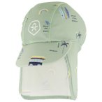 Color Kids - Kid's Hat AOP - Cap Gr 48 cm grün
