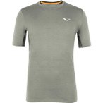 Salewa Cristallo Warm Alpine Merino Herren T-Shirt ( Hellgrau 46 Größe,)