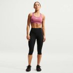 NIKE Damen Top W NK SWSH MED SPT BRA, Größe S in Weiß