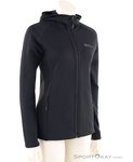 Jack Wolfskin Baiselberger Hooded FZ Damen Fleecejacke-Schwarz-XL
