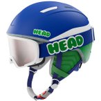 HEAD Kinder Helm MOJO SET blue/green, Größe XXS in Silber