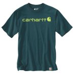 Carhartt - Core Logo S/S - T-Shirt Gr L blau