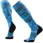 Smartwool Ski Targeted Cushion Storm Peak Print OT  Herren  Skisocken blau Grö�