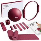 NEOLYMP Pilates Set für Zuhause Inkl. Geschenkverpackung & E-Book, Größe Plus