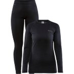 CRAFT Damen Unterwäsche Set CORE WARM BASELAYER SET W, Größe M in Schwarz