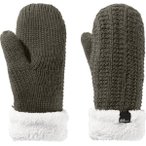 JACK WOLFSKIN Damen Handschuhe HIGHLOFT KNIT MITTEN W, Größe S in Grau