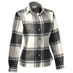 MAUL Damen Bluse Filzmoos Flanell Bluse, Größe 38 in Grau