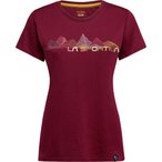 La Sportiva Peaks  Damen  T-Shirts rot Größe S Bouldern | Sportklettern  Hautf