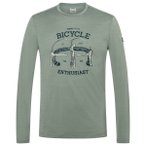 super.natural - Bike Enthusiast L/S - Merinolongsleeve Gr M grün