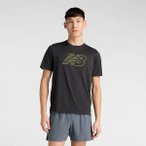 NEW BALANCE Herren T-Shirt RC Essential Graphic T-Shirt V2, Größe L in Schwarz