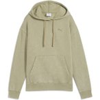 PUMA Damen Kapuzensweat ESS ELEVATED Relaxed Wash Hoodie FL, Größe S in Braun