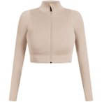 SMILODOX Trainingsjacke Slim Zeya, Größe XS in Beige