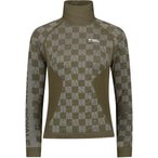 Mons Royale Ascender Merino Seamless Mock  Damen  Langarm Unterhemden oliv Grö�