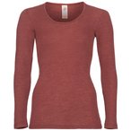 Engel  Damen  Longsleeves Merino rot Größe XL Lifestyle  Hautfreundlich Merino