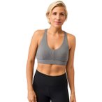 Mandala Rib Bra 2.0 Damen Sport-BH ( Grau XS)