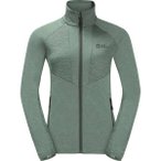 JACK WOLFSKIN Damen Unterjacke BLATTSTEIG FZ W, Größe M in Grün