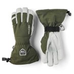 Hestra - Army Leather Heli Ski 5 Finger - Handschuhe Gr 7 oliv/grau