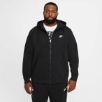 NIKE Herren Unterjacke Kapuzenjacke M NSW CLUB HOODIE FZ BB, Größe XXL in Schw