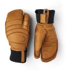 Hestra Fall Line Leather 3 Finger Herren Skihandschuhe ( Hellbraun 6 Größe,)