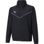 PUMA Kinder Fanjacke teamRISE All Weather Jkt J, Größe 140 in Schwarz