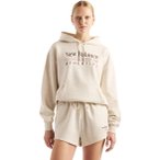 New Balance Trackside Fleece Damen Hoodie ( Hellgrau L)