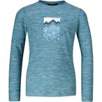 Bergzeit Basics Meru Carlton G  Kinder  Longsleeves blau Größe 128 Trekking  E
