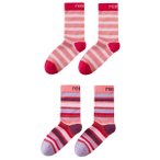 Reima - Kid's Parit Stripe Socks - Merinosocken 34-37 rosa