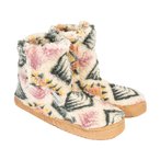 Bergzeit Basics Meru Kurgan Teddy Print Hausschuhe  Hüttenschuhe mehrfarbig Gr�