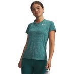 UNDER ARMOUR Damen Shirt TECH SSV- TWIST, Größe S in Grau