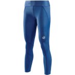SKINS 7/8-Lauftights S3 Long Tights, Größe XS in Blau