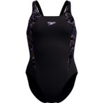Speedo HyperBoom Muscleback Damen Badeanzug ( Schwarz 34 Größe,)
