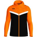 JAKO Kinder Kapuzensweat Kapuzenjacke Iconic, Größe 140 in Orange