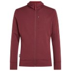 Icebreaker - Merino 260 Quantum IV L/S Zip Hoodie - Merinohoodie Gr S rot