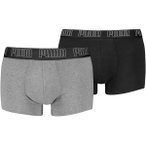 PUMA Herren Boxershorts, 2er Pack -  Everyday Trunks 2P, Cotton Stretch, einfarb