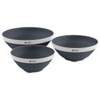 Outwell - Collaps Bowl Set - Schüssel Gr 3,5 l / 2 l / 1,5 l blau/grau