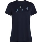 Icebreaker 150 Tech Lite Bird Transit  Damen  T-Shirts schwarz Größe L Trekkin