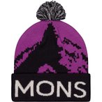 Mons Royale Mtn Pixel Merino Pom Pom   Mützen & Beanies lila Größe ONE SIZE L